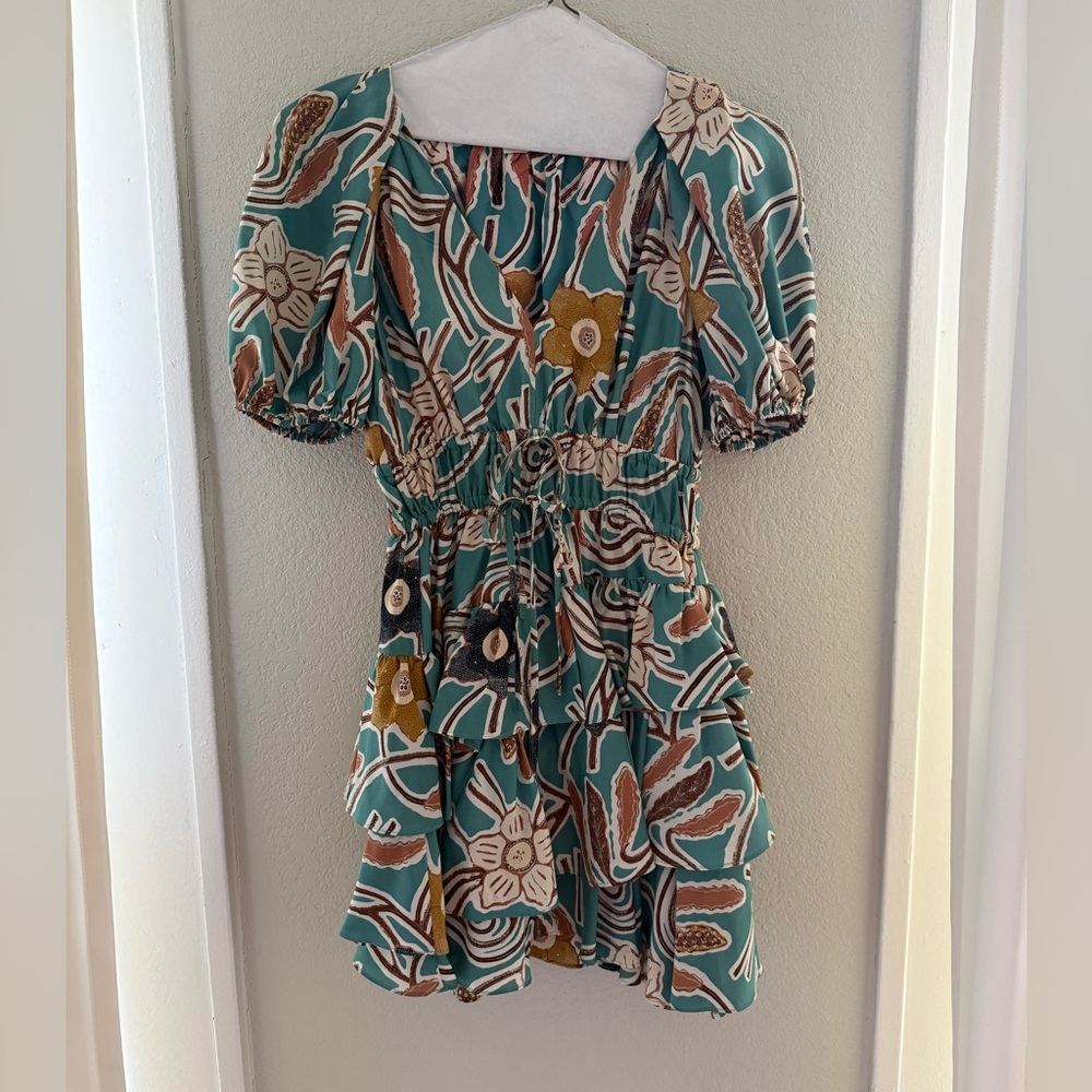 Ulla Johnson Farah Tiered Silk dress - size 4